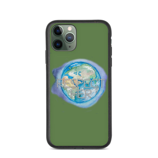 Respect Mother Earth Biodegradable iPhone Case