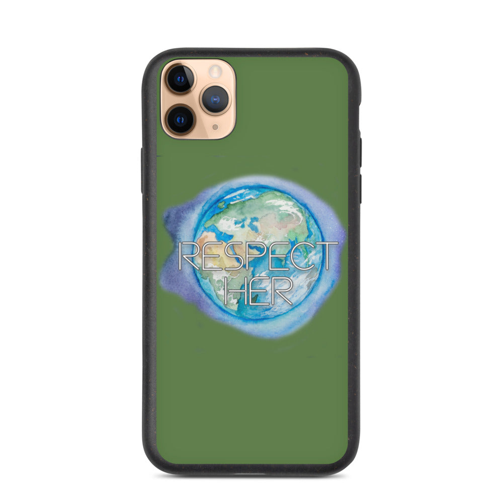 Respect Mother Earth Biodegradable iPhone Case – Senpena