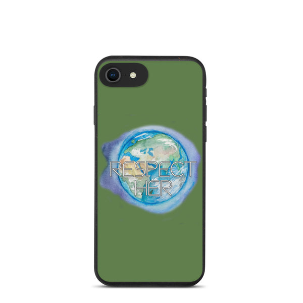 Respect Mother Earth Biodegradable iPhone Case