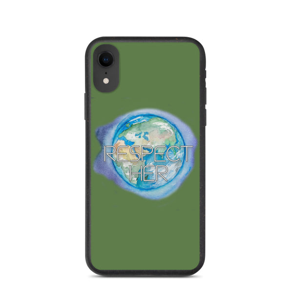 Respect Mother Earth Biodegradable iPhone Case